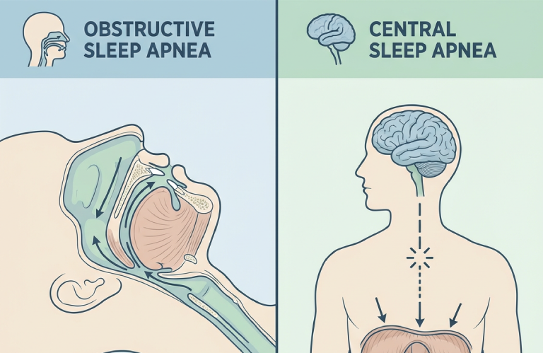 Obstructive Sleep Apnea vs Central Sleep Apnea: Key Differences